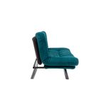 Casa si Gradina - Mobilier - Canapele si coltare - Canapele - Canapea extensibila, Hanah Home, material textil, verde petrol, 175x100 cm - Infinity.ro