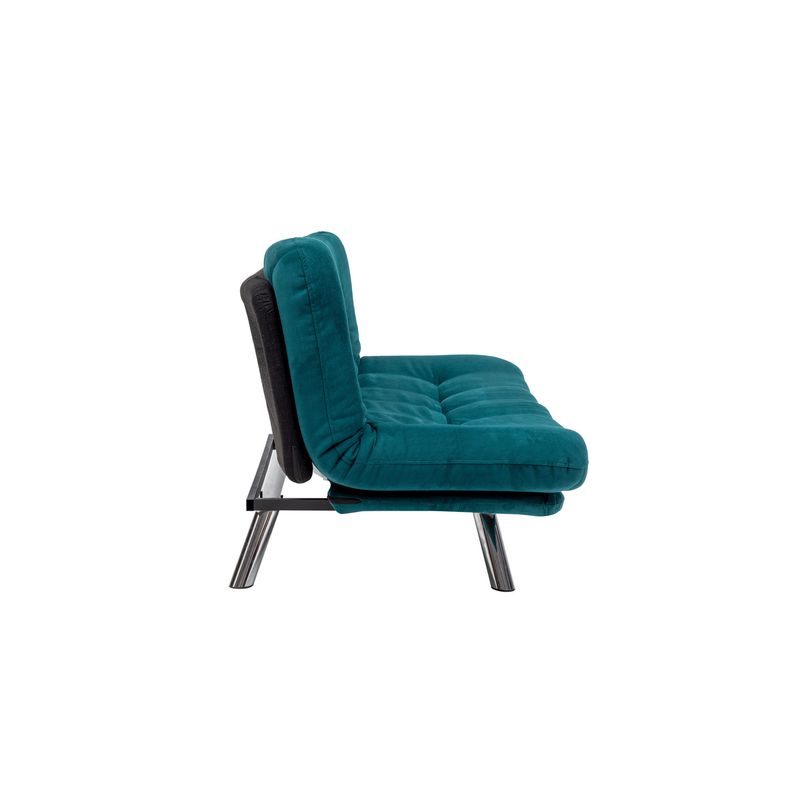 Casa si Gradina - Mobilier - Canapele si coltare - Canapele - Canapea extensibila, Hanah Home, material textil, verde petrol, 175x100 cm - Infinity.ro