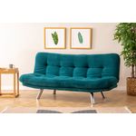 Casa si Gradina - Mobilier - Canapele si coltare - Canapele - Canapea extensibila, Hanah Home, material textil, verde petrol, 175x100 cm - Infinity.ro