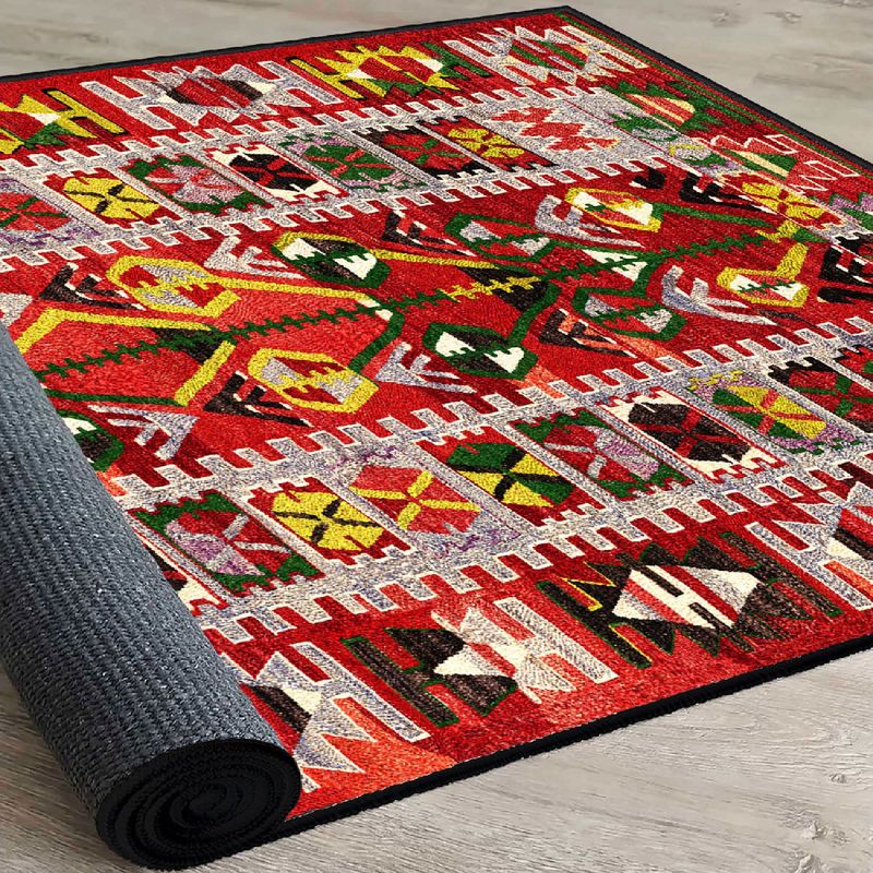 Casa si Gradina - Textile si covoare - Covoare - Covoare casa - Covor, Conceptum Hypnose, catifea, multicolor, 80x120 cm, antiderapant, 599HFT1223 - Infinity.ro