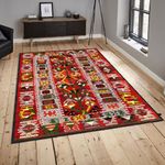 Casa si Gradina - Textile si covoare - Covoare - Covoare casa - Covor, Conceptum Hypnose, catifea, multicolor, 80x120 cm, antiderapant, 599HFT1223 - Infinity.ro