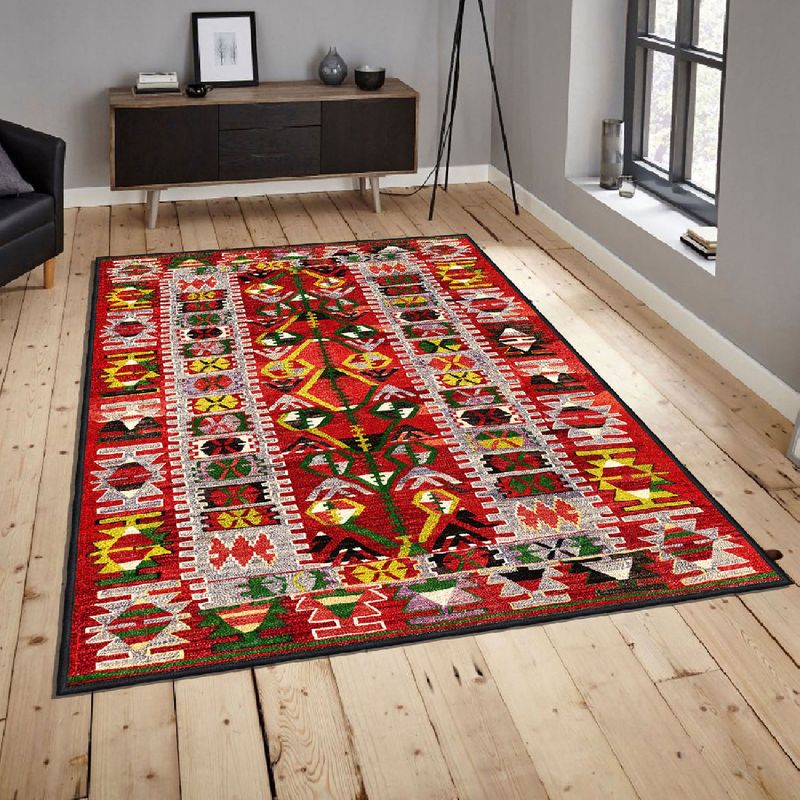 Casa si Gradina - Textile si covoare - Covoare - Covoare casa - Covor, Conceptum Hypnose, catifea, multicolor, 80x120 cm, antiderapant, 599HFT1223 - Infinity.ro