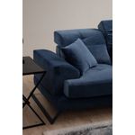 Casa si Gradina - Mobilier - Canapele si coltare - Coltare - Coltar, Hanah Home, lemn fag si pal, albastru marin, 190x304x100 cm - Infinity.ro
