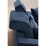 Casa si Gradina - Mobilier - Canapele si coltare - Coltare - Coltar, Hanah Home, lemn fag si pal, albastru marin, 190x304x100 cm - Infinity.ro