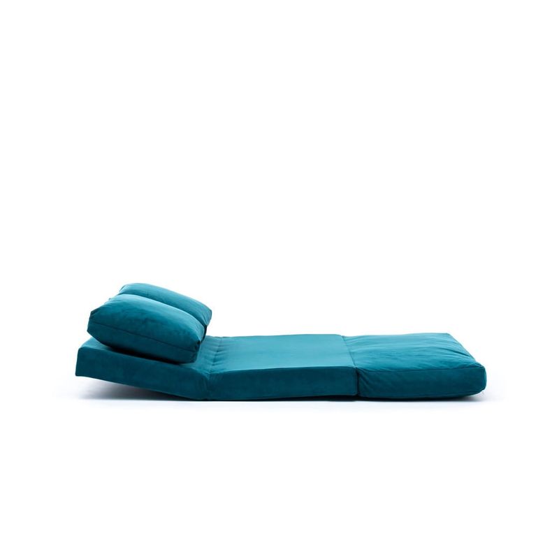 Casa si Gradina - Mobilier - Canapele si coltare - Canapele - Canapea extensibila, Hanah Home, metal, verde petrol, 185x120 cm - Infinity.ro