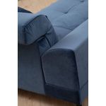 Casa si Gradina - Mobilier - Canapele si coltare - Coltare - Coltar, Hanah Home, lemn fag si pal, albastru marin, 190x304x100 cm - Infinity.ro
