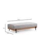 Casa si Gradina - Mobilier - Scaune si fotolii - Tabureti - Taburet, Atelier Del Sofa, lemn de fag si pal, gri, 158x68x38 cm, 560ARE2135 - Infinity.ro