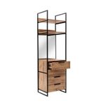 Casa si Gradina - Mobilier - Dulapuri si sifoniere - Sifoniere - Sifonier, Hanah Home, pal melaminat, pin atlantic, 64x225x52 cm - Infinity.ro