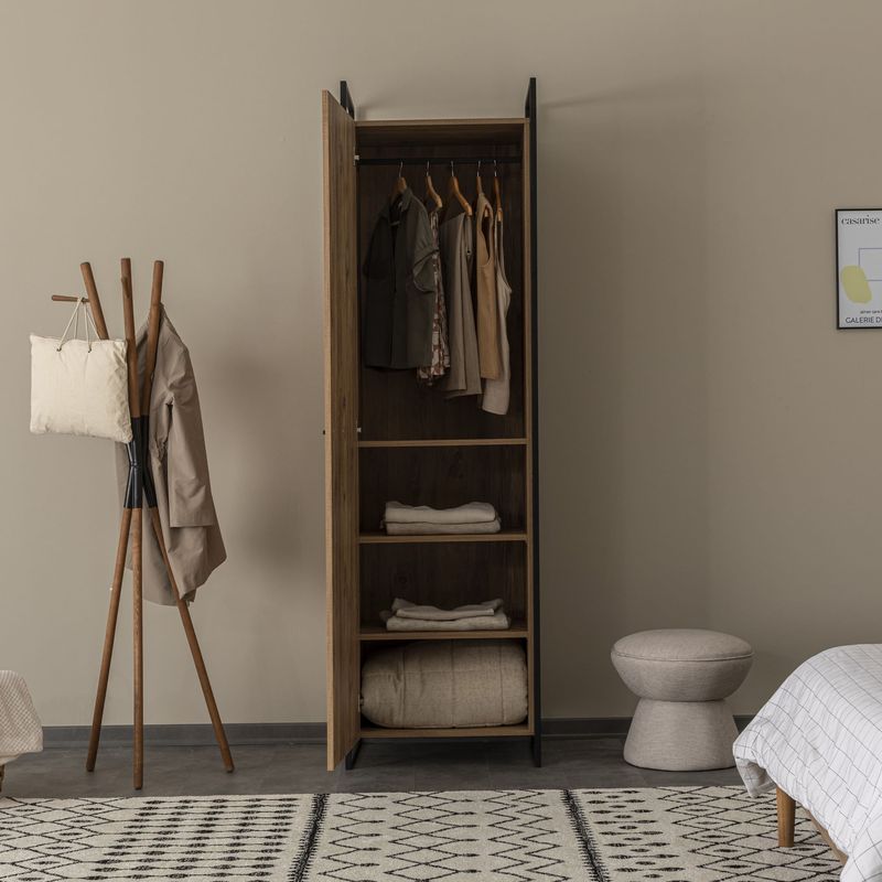 Casa si Gradina - Mobilier - Dulapuri si sifoniere - Sifoniere - Sifonier, Hanah Home, pal melaminat, pin atlantic, 64x225x52 cm - Infinity.ro