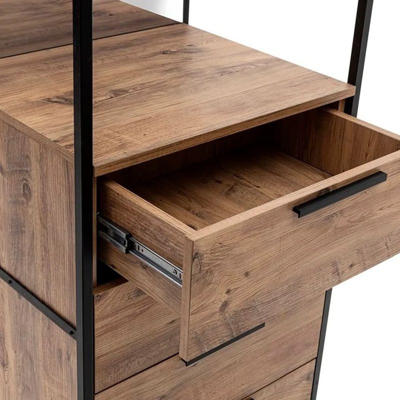 Casa si Gradina - Mobilier - Dulapuri si sifoniere - Sifoniere - Sifonier, Hanah Home, pal melaminat, pin atlantic, 64x225x52 cm - Infinity.ro