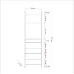 Casa si Gradina - Mobilier - Dulapuri si sifoniere - Sifoniere - Sifonier, Hanah Home, pal melaminat, pin atlantic, 64x225x52 cm - Infinity.ro