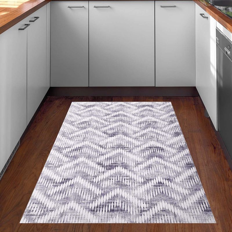 Casa si Gradina - Textile si covoare - Covoare - Covoare casa - Covor, Conceptum Hypnose, gri, 100x300 cm, 100% poliester, antiderapant, lavabil la masina, 955ANR4047 - Infinity.ro