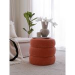 Casa si Gradina - Mobilier - Scaune si fotolii - Tabureti - Taburet, Atelier Del Sofa, teddy, coral, 40x40x40 cm - Infinity.ro