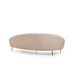 Casa si Gradina - Mobilier - Canapele si coltare - Canapele - Canapea 3 locuri, Hanah Home, lemn fag si pal, bej, 255x120x85 cm, 560ARE1348 - Infinity.ro