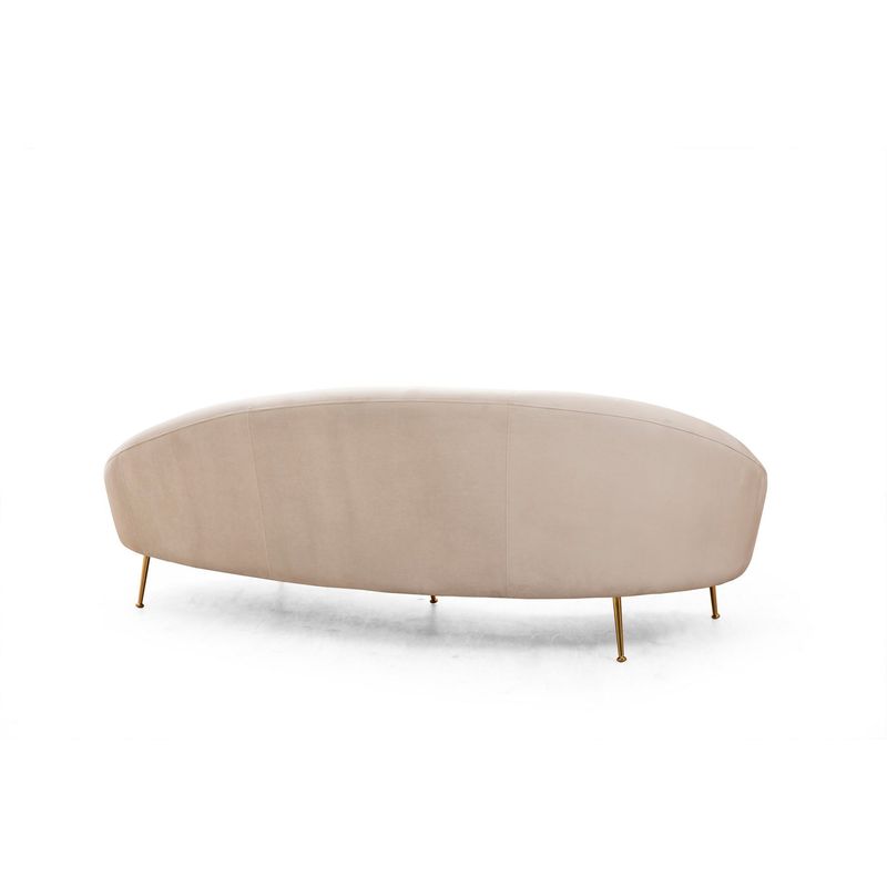 Casa si Gradina - Mobilier - Canapele si coltare - Canapele - Canapea 3 locuri, Hanah Home, lemn fag si pal, bej, 255x120x85 cm, 560ARE1348 - Infinity.ro
