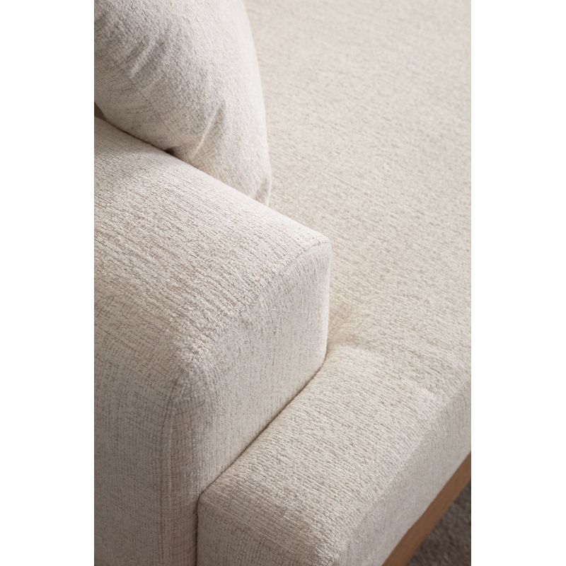 Casa si Gradina - Mobilier - Canapele si coltare - Canapele - Canapea 3 locuri, Hanah Home, lemn fag si pal, alb, 220x98x78 cm, 560ARE2120 - Infinity.ro
