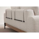 Casa si Gradina - Mobilier - Canapele si coltare - Canapele - Canapea 3 locuri, Hanah Home, lemn fag si pal, alb, 220x98x78 cm, 560ARE2120 - Infinity.ro