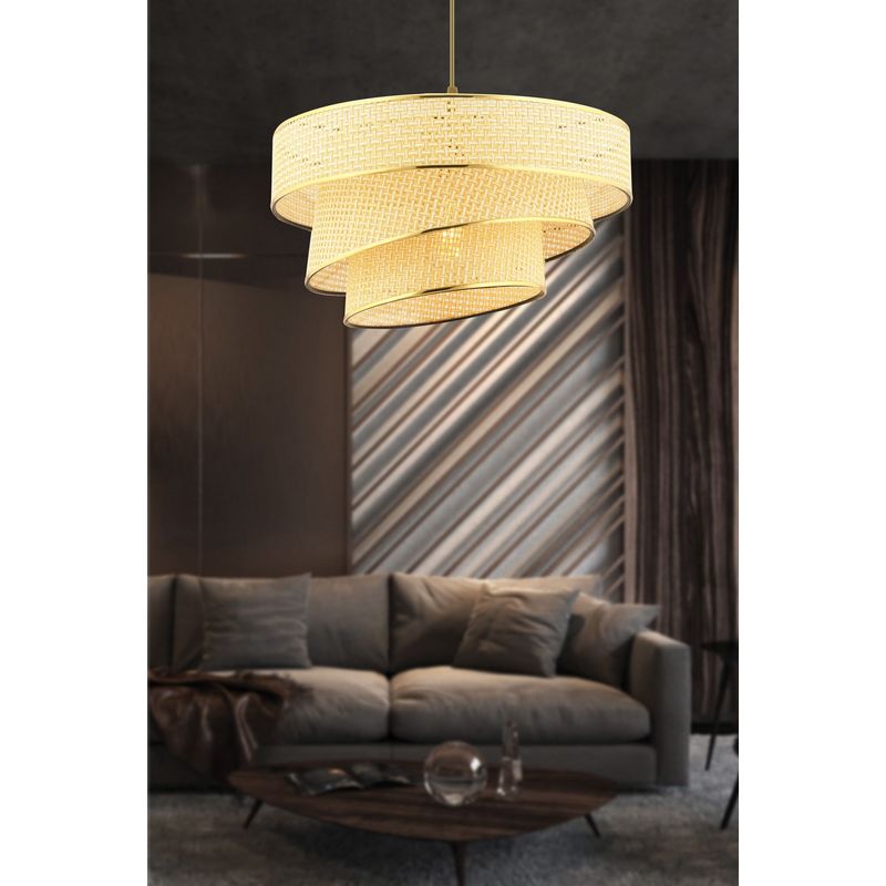 Casa si Gradina - Corpuri si surse de iluminat - Lustre si pendule - Candelabru, Opviq, corp metalic, camel, 40x40x72 cm - Infinity.ro
