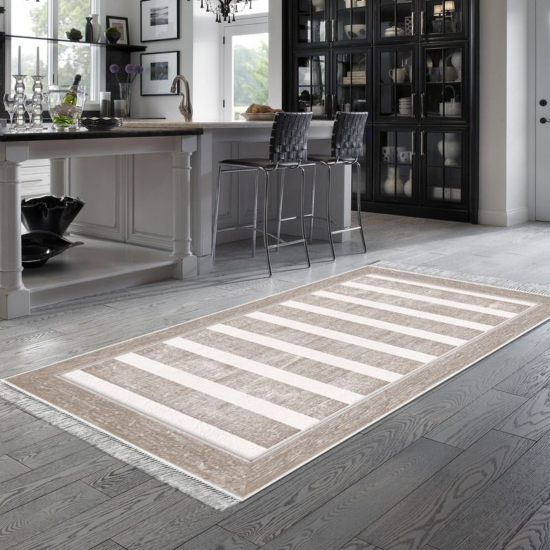 Casa si Gradina - Textile si covoare - Covoare - Covoare casa - Covor, Conceptum Hypnose, bej, 80x150 cm, 100% poliester, antiderapant, lavabil la masina, 955ANR3342 - Infinity.ro