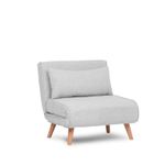 Casa si Gradina - Mobilier - Canapele si coltare - Canapele - Canapea extensibila, Hanah Home, teddy, gri, 80x79x80 cm - Infinity.ro