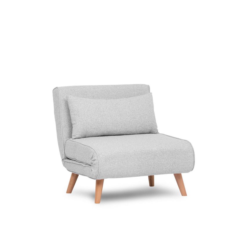 Casa si Gradina - Mobilier - Canapele si coltare - Canapele - Canapea extensibila, Hanah Home, teddy, gri, 80x79x80 cm - Infinity.ro