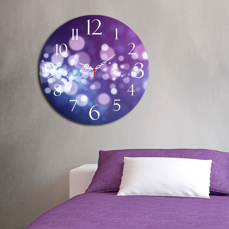 Casa si Gradina - Decoratiuni - Ceasuri - Ceas decorativ, Wallxpert, mdf, multicolor, 40 cm diametru, 238HMA3103 - Infinity.ro