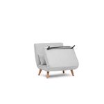 Casa si Gradina - Mobilier - Canapele si coltare - Canapele - Canapea extensibila, Hanah Home, teddy, gri, 80x79x80 cm - Infinity.ro