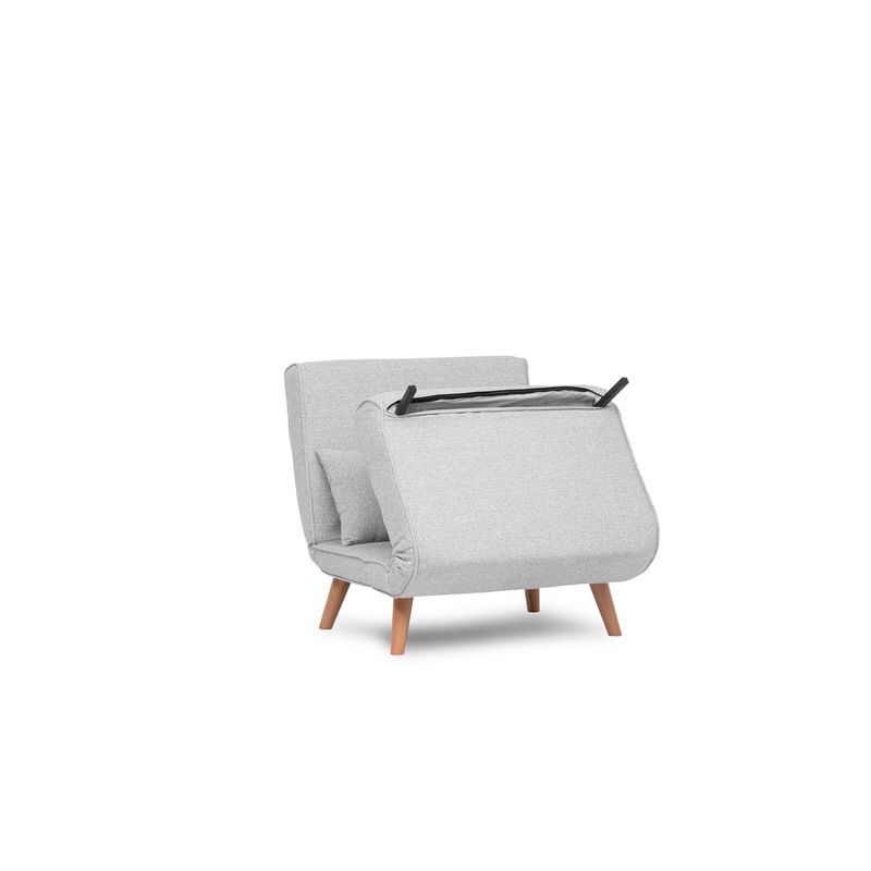 Casa si Gradina - Mobilier - Canapele si coltare - Canapele - Canapea extensibila, Hanah Home, teddy, gri, 80x79x80 cm - Infinity.ro
