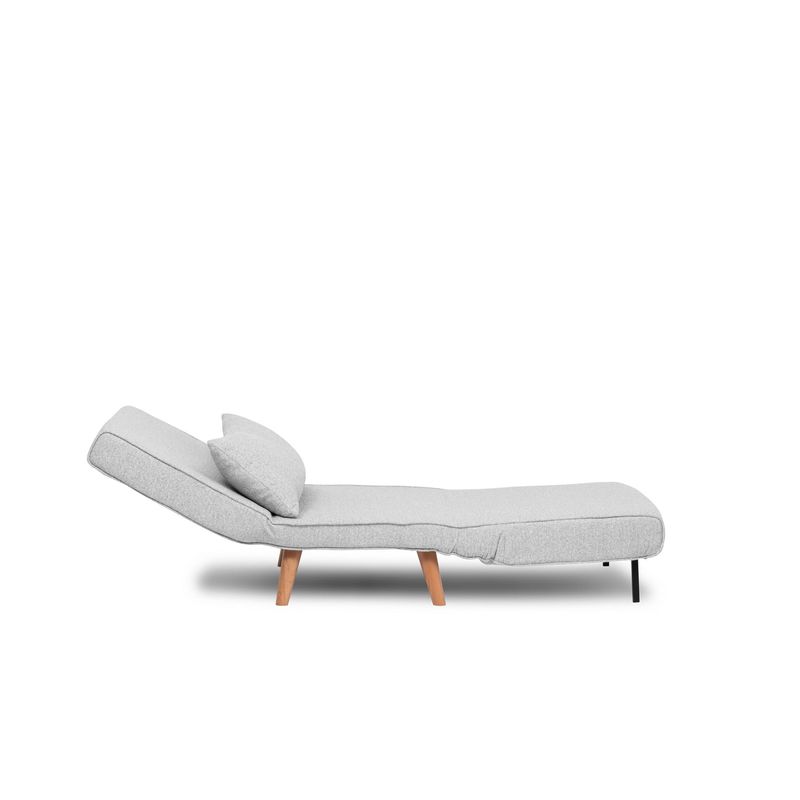 Casa si Gradina - Mobilier - Canapele si coltare - Canapele - Canapea extensibila, Hanah Home, teddy, gri, 80x79x80 cm - Infinity.ro
