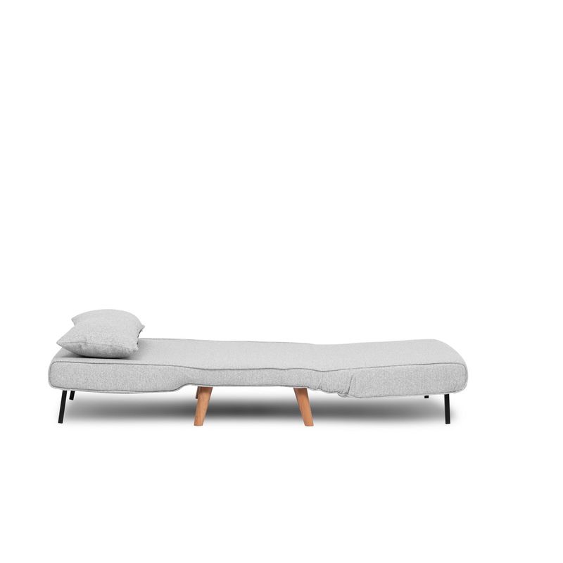 Casa si Gradina - Mobilier - Canapele si coltare - Canapele - Canapea extensibila, Hanah Home, teddy, gri, 80x79x80 cm - Infinity.ro