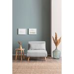 Casa si Gradina - Mobilier - Canapele si coltare - Canapele - Canapea extensibila, Hanah Home, teddy, gri, 80x79x80 cm - Infinity.ro