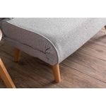 Casa si Gradina - Mobilier - Canapele si coltare - Canapele - Canapea extensibila, Hanah Home, teddy, gri, 80x79x80 cm - Infinity.ro
