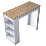 Casa si Gradina - Mobilier - Mese si birouri - Mese bucatarie si dining - Masa de bucatarie, Hanah Home, PAL melaminat, nuc alb, 120x50x100 cm - Infinity.ro