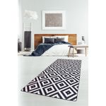Casa si Gradina - Textile si covoare - Covoare - Covorase intrare - Covoras de intrare, Conceptum Hypnose, alb-negru, 80x150 cm, 100% poliester, antiderapant, 882CHL2388 - Infinity.ro