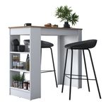 Casa si Gradina - Mobilier - Mese si birouri - Mese bucatarie si dining - Masa de bucatarie, Hanah Home, PAL melaminat, nuc alb, 120x50x100 cm - Infinity.ro