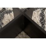 Casa si Gradina - Mobilier - Mese si birouri - Masute de cafea - Masuta de cafea, Hanah Home, sticla calita si pal melaminat, lemn negru, 105x65x30 cm - Infinity.ro