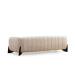 Casa si Gradina - Mobilier - Canapele si coltare - Canapele - Canapea 3 locuri, Hanah Home, lemn fag si pal, alb, 248x100x70 cm - Infinity.ro