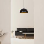 Casa si Gradina - Corpuri si surse de iluminat - Lustre si pendule - Lustra, Opviq, metal, negru auriu, diametru 50 cm, inaltime reglabila - Infinity.ro
