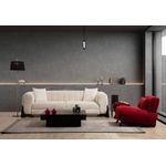 Casa si Gradina - Mobilier - Canapele si coltare - Canapele - Canapea 3 locuri, Hanah Home, lemn fag si pal, alb, 248x100x70 cm - Infinity.ro