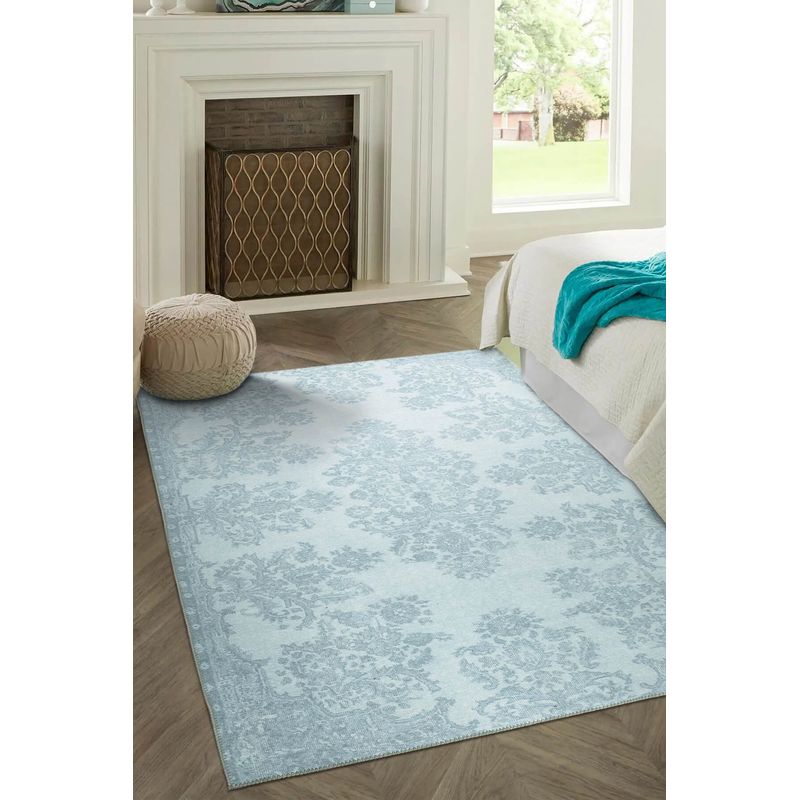 Casa si Gradina - Textile si covoare - Covoare - Covoare casa - Covor, Conceptum Hypnose, albastru gheata, 75x230 cm, 100% poliester - Infinity.ro