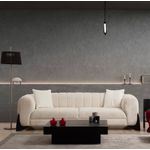 Casa si Gradina - Mobilier - Canapele si coltare - Canapele - Canapea 3 locuri, Hanah Home, lemn fag si pal, alb, 248x100x70 cm - Infinity.ro