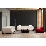 Casa si Gradina - Mobilier - Canapele si coltare - Canapele - Canapea 3 locuri, Hanah Home, lemn fag si pal, alb, 248x100x70 cm - Infinity.ro