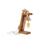 Casa si Gradina - Corpuri si surse de iluminat - Veioze si lampi - Veioze - Veioza, Opviq, lemn de brad, maro auriu, 20x35x10 cm, realizata manual - Infinity.ro