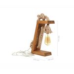 Casa si Gradina - Corpuri si surse de iluminat - Veioze si lampi - Veioze - Veioza, Opviq, lemn de brad, maro auriu, 20x35x10 cm, realizata manual - Infinity.ro