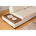 Casa si Gradina - Mobilier - Canapele si coltare - Coltare - Coltar, Hanah Home, cadru lemn fag, bej, 313x193x97 cm - Infinity.ro