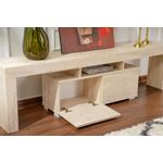 Casa si Gradina - Mobilier - Comode si corpuri - Comode - Comoda tv, Hanah Home, pal melaminat, travertin, 180x50x31.3 cm - Infinity.ro