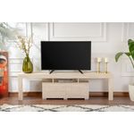 Casa si Gradina - Mobilier - Comode si corpuri - Comode - Comoda tv, Hanah Home, pal melaminat, travertin, 180x50x31.3 cm - Infinity.ro