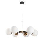 Casa si Gradina - Corpuri si surse de iluminat - Lustre si pendule - Candelabru, Opviq, metal, negru antic crem, 73x73x35-72 cm - Infinity.ro