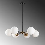 Casa si Gradina - Corpuri si surse de iluminat - Lustre si pendule - Candelabru, Opviq, metal, negru antic crem, 73x73x35-72 cm - Infinity.ro