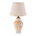 Casa si Gradina - Corpuri si surse de iluminat - Veioze si lampi - Veioze - Veioza, Opviq, metal, crem auriu, 18x30x50 cm, 687HMY2118 - Infinity.ro